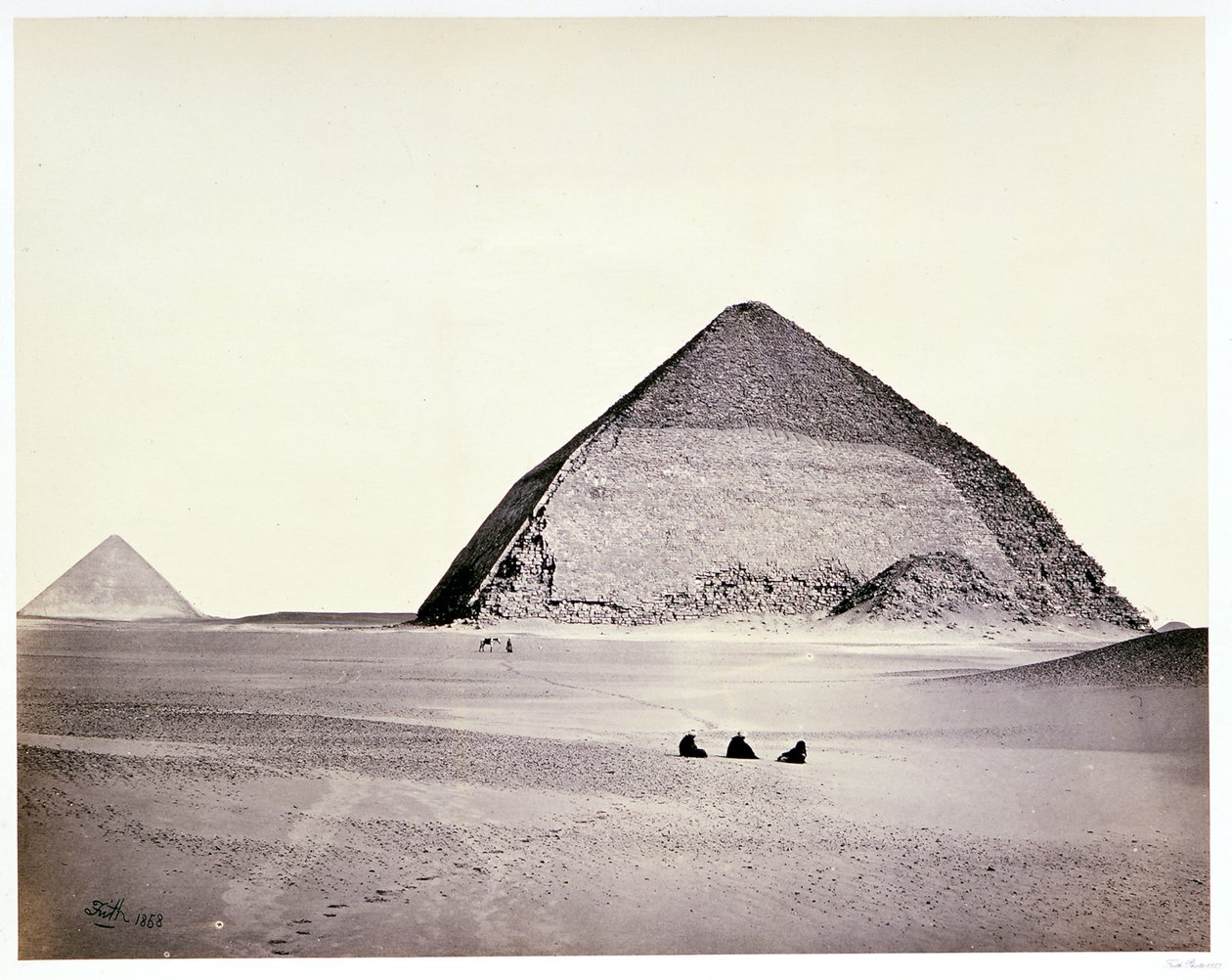 Les pyramides de Dahchour, vues du sud-ouest - Francis Frith