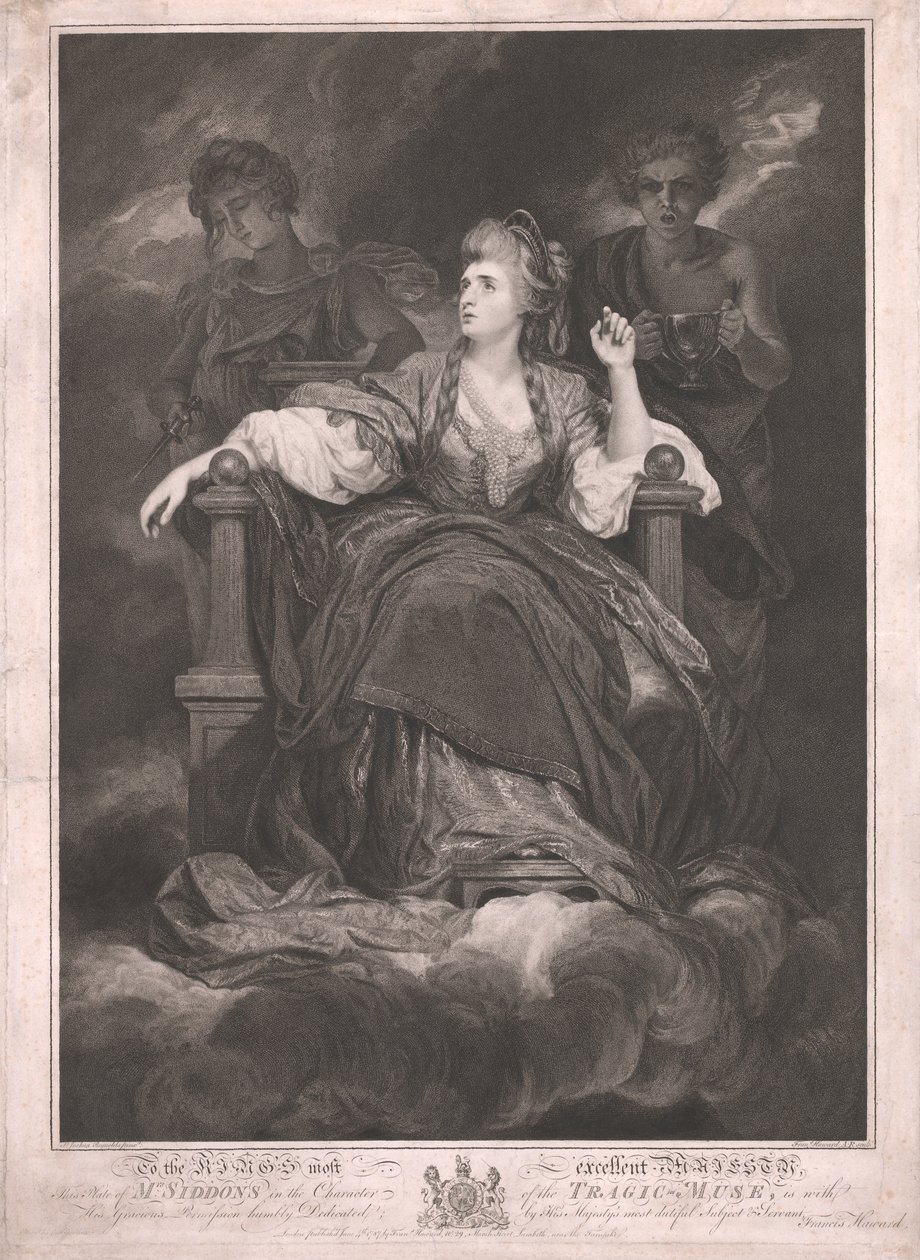 Mme Siddons dans le rôle de la muse tragique - Francis Haward