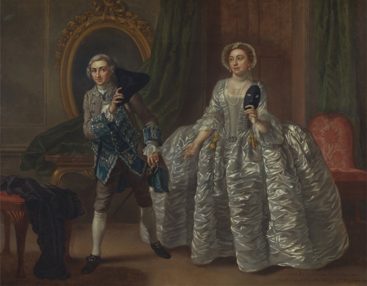 David Garrick et Mme Pritchard dans "The Suspicious Husband" de Benjamin Hoadley - Francis Hayman