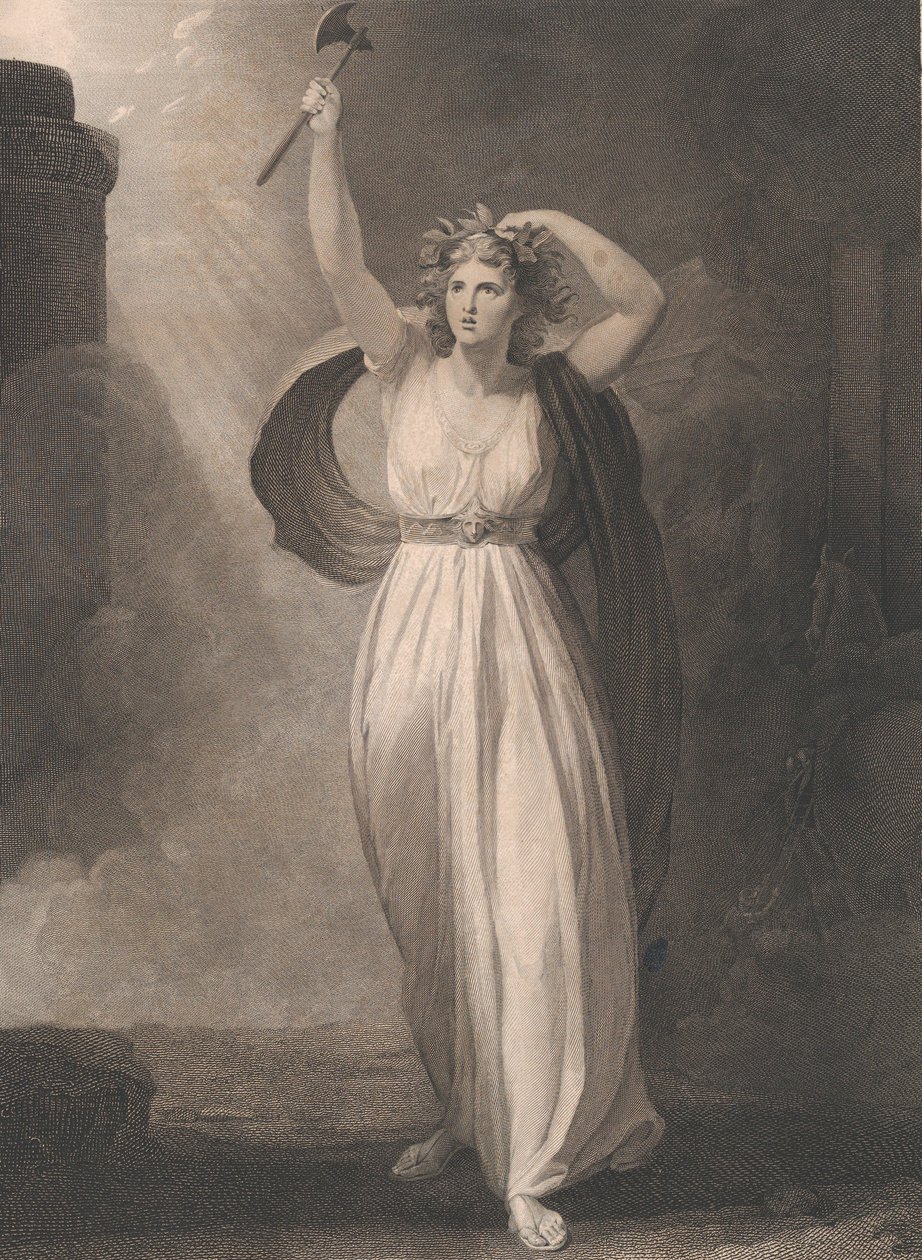 Cassandra en délire, Shakespeare, Troilus et Cressida, Acte 2,..., première publication 1795, réédité 1852 - Francis Legat