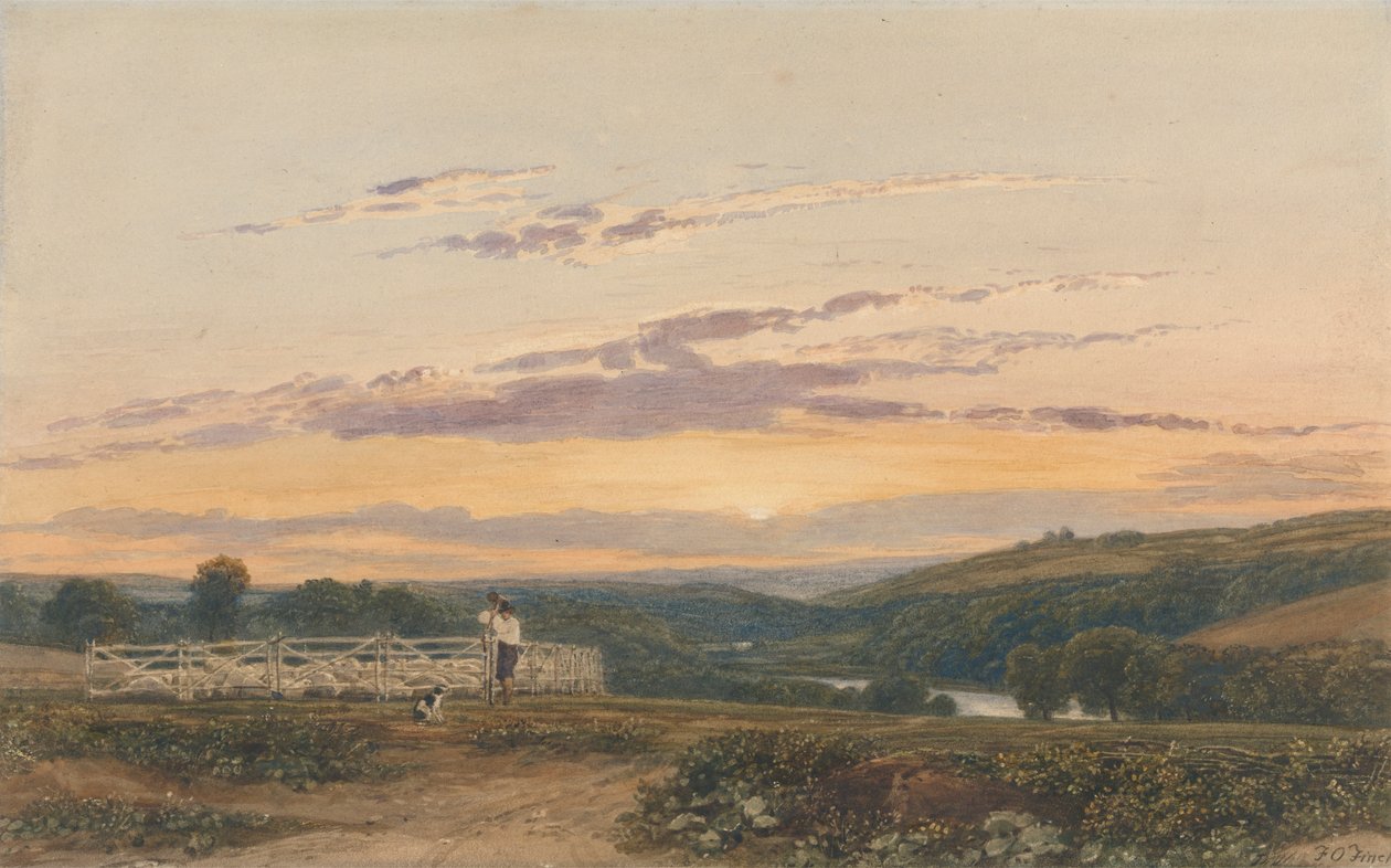Le berger - Soir - Francis Oliver Finch