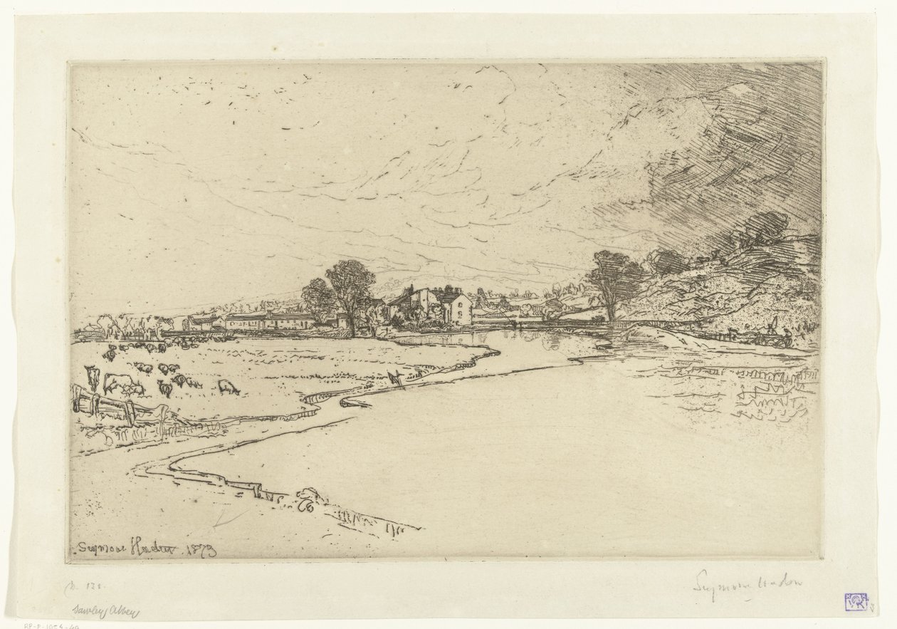 Abbaye de Sawley - Francis Seymour Haden (Sir) (signed by artist)