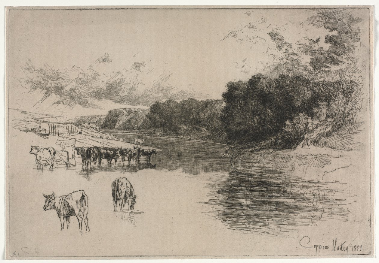 Une rivière du Lancashire - Francis Seymour Haden
