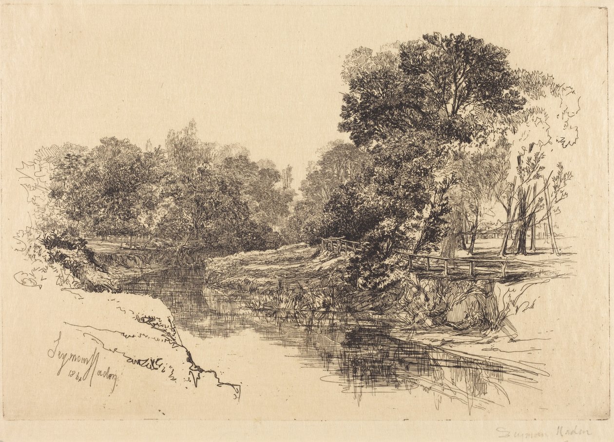 Une rivière en Irlande - Francis Seymour Haden
