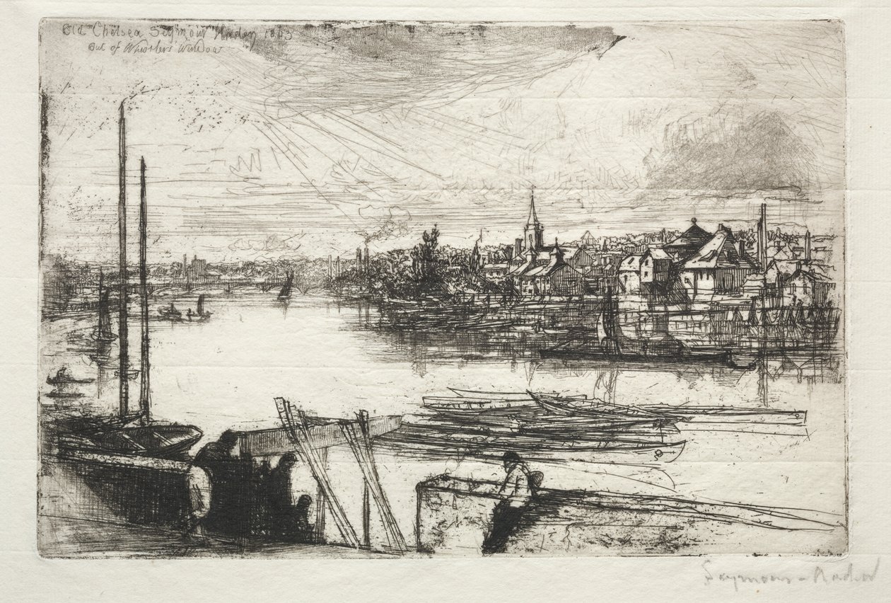 Battersea Reach - Francis Seymour Haden