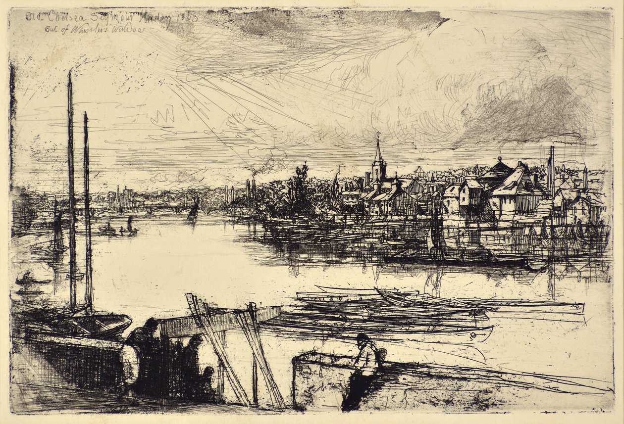 Battersea Reach - Francis Seymour Haden