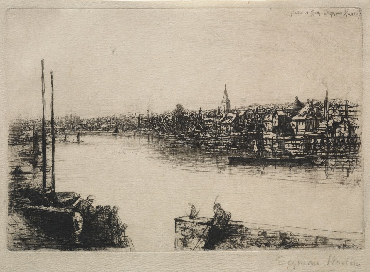 Battersea Reach, 1843 - Francis Seymour Haden