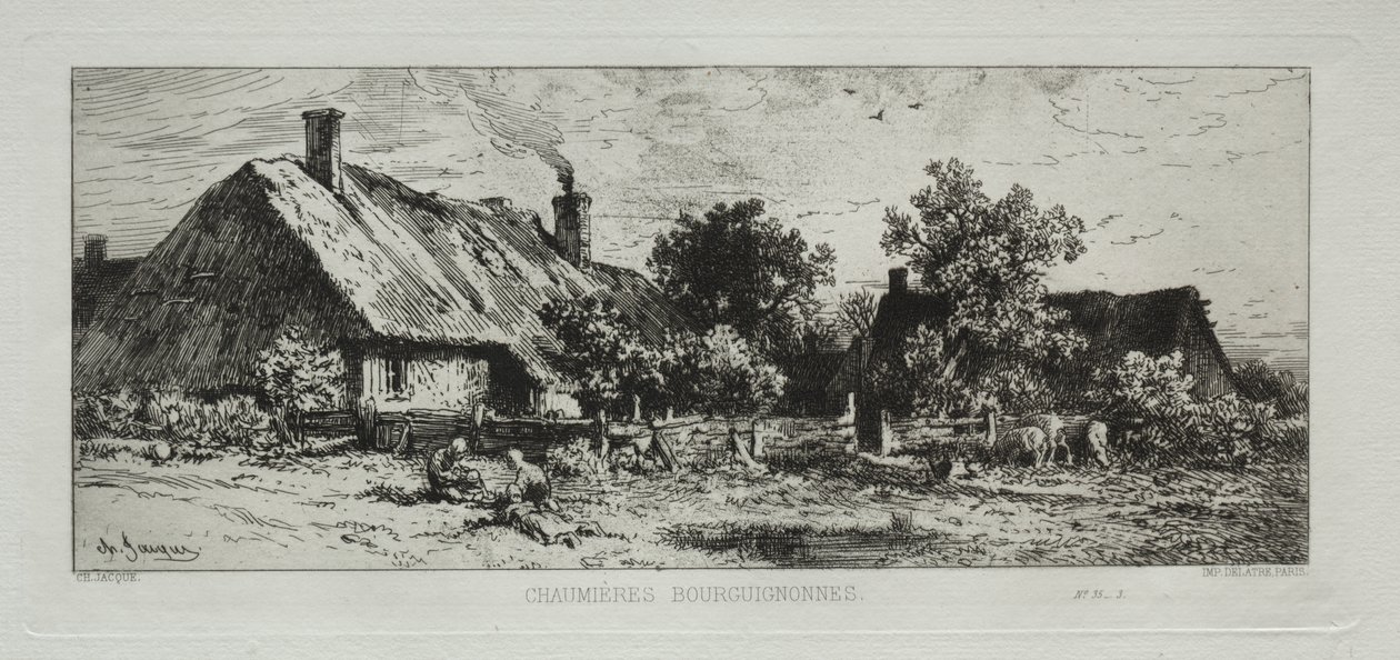 Cottages bourguignons - Francis Seymour Haden