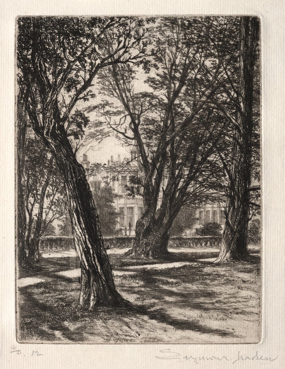 Kensington Gardens (La petite plaque) - Francis Seymour Haden