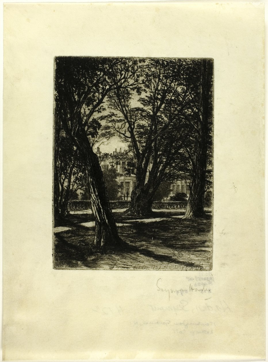 Kensington Gardens, No. I (petite assiette) - Francis Seymour Haden