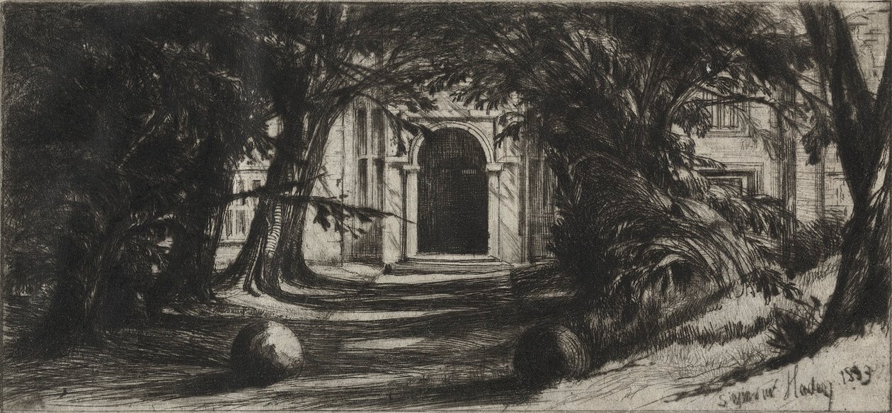 Mytton Hall, 1859 - Francis Seymour Haden