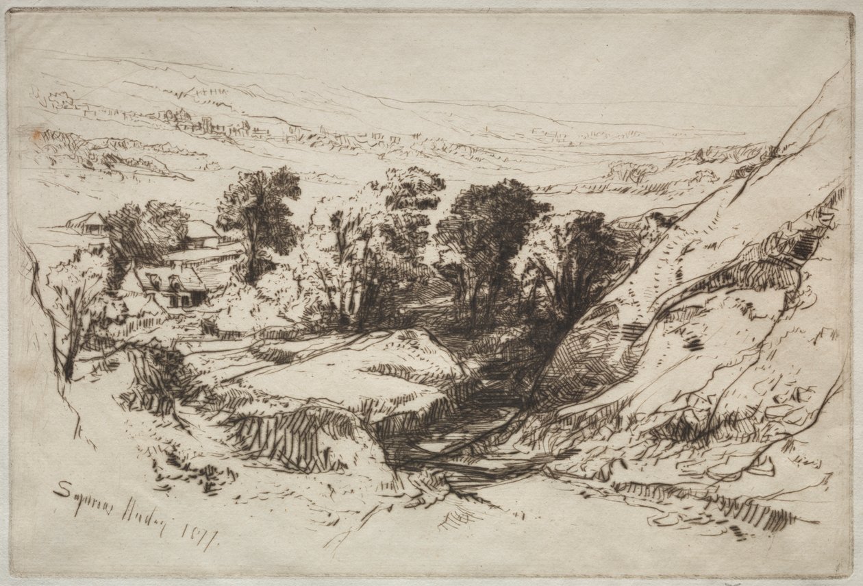 Nine Barrow Down - Francis Seymour Haden