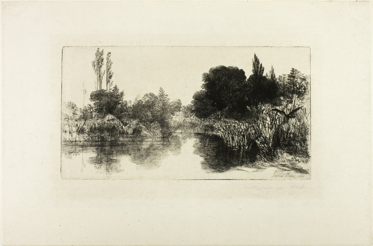 Shere Mill Pond, No. II (grande planche) - Francis Seymour Haden