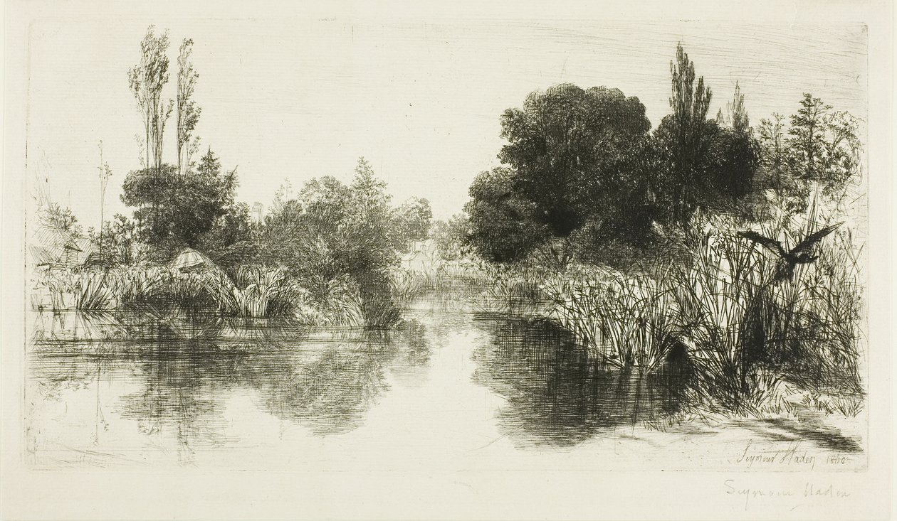 Étang de Shere, n° II (grande planche) - Francis Seymour Haden