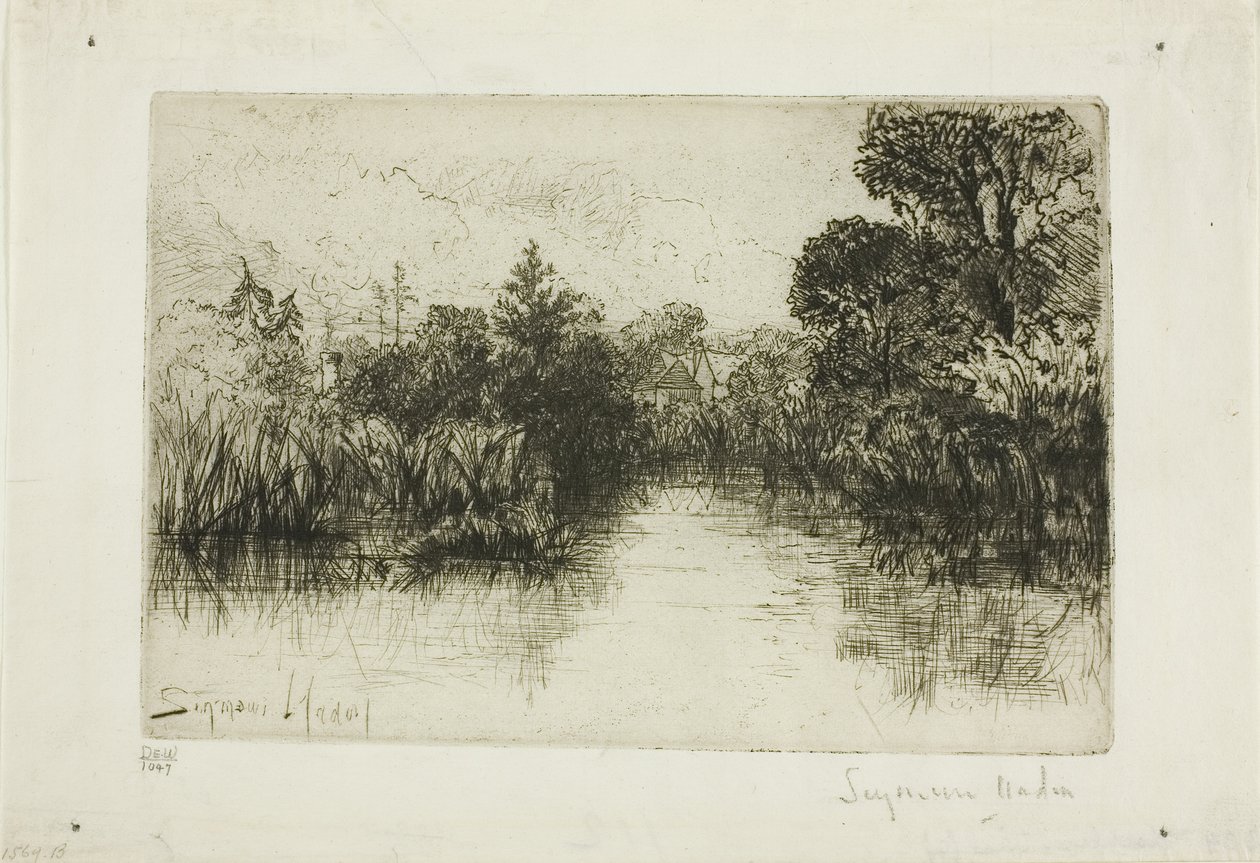Étang de Shere Mill, n° I (petite plaque) - Francis Seymour Haden