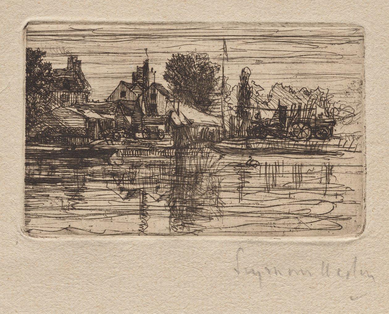Bord de la Tamise - Francis Seymour Haden