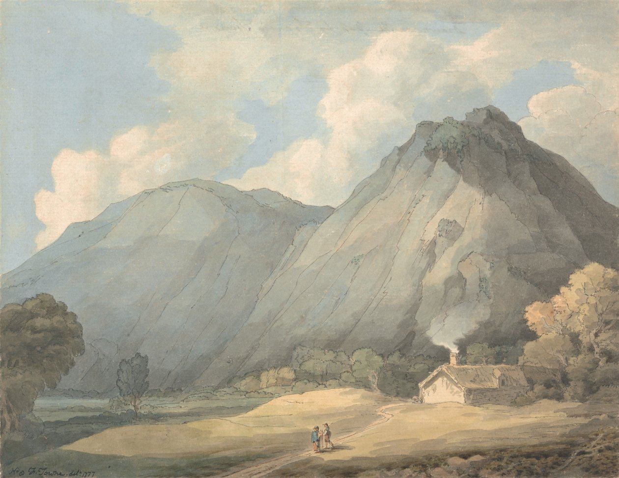Craig yr Aderyn, près de Llanfihangel-y-Pennant - Francis Towne