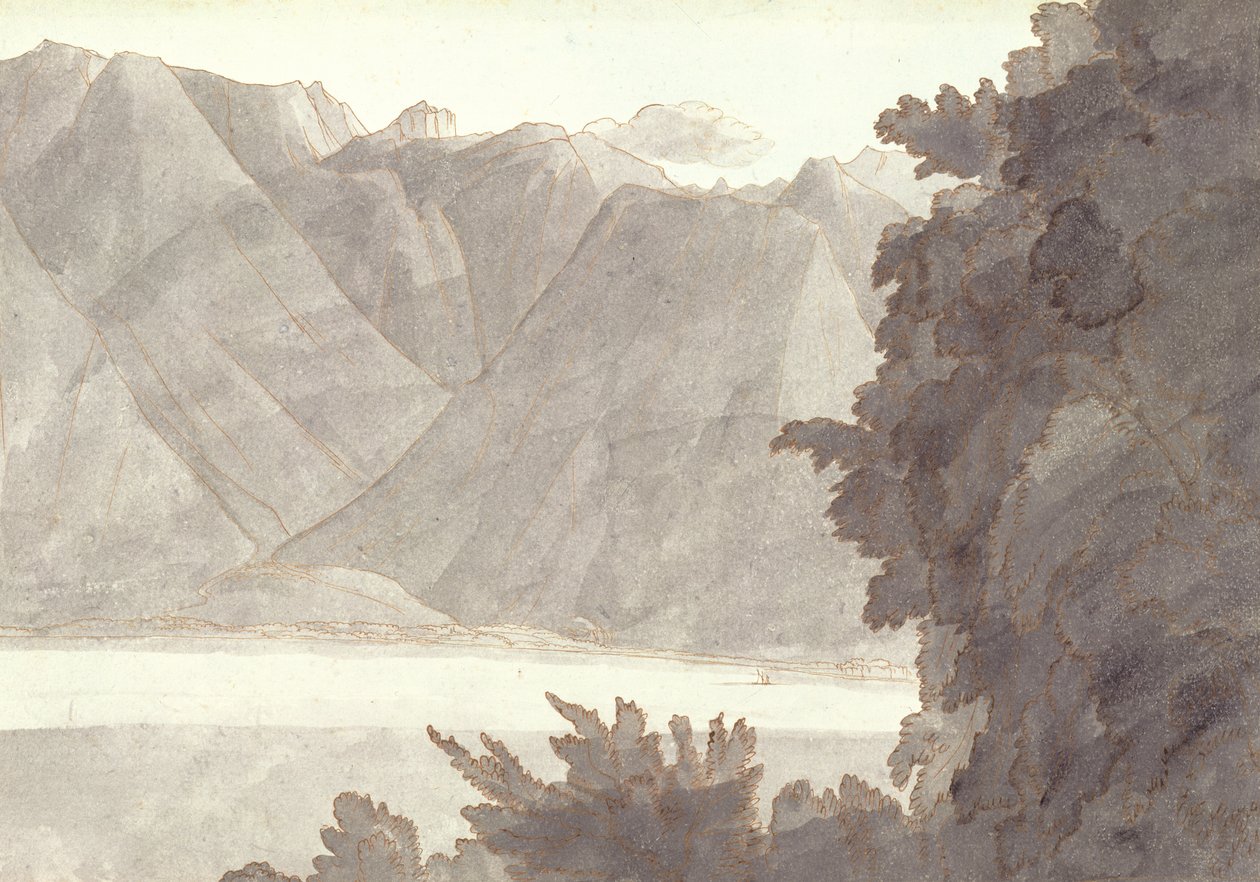 Tête du Lac Léman - Francis Towne