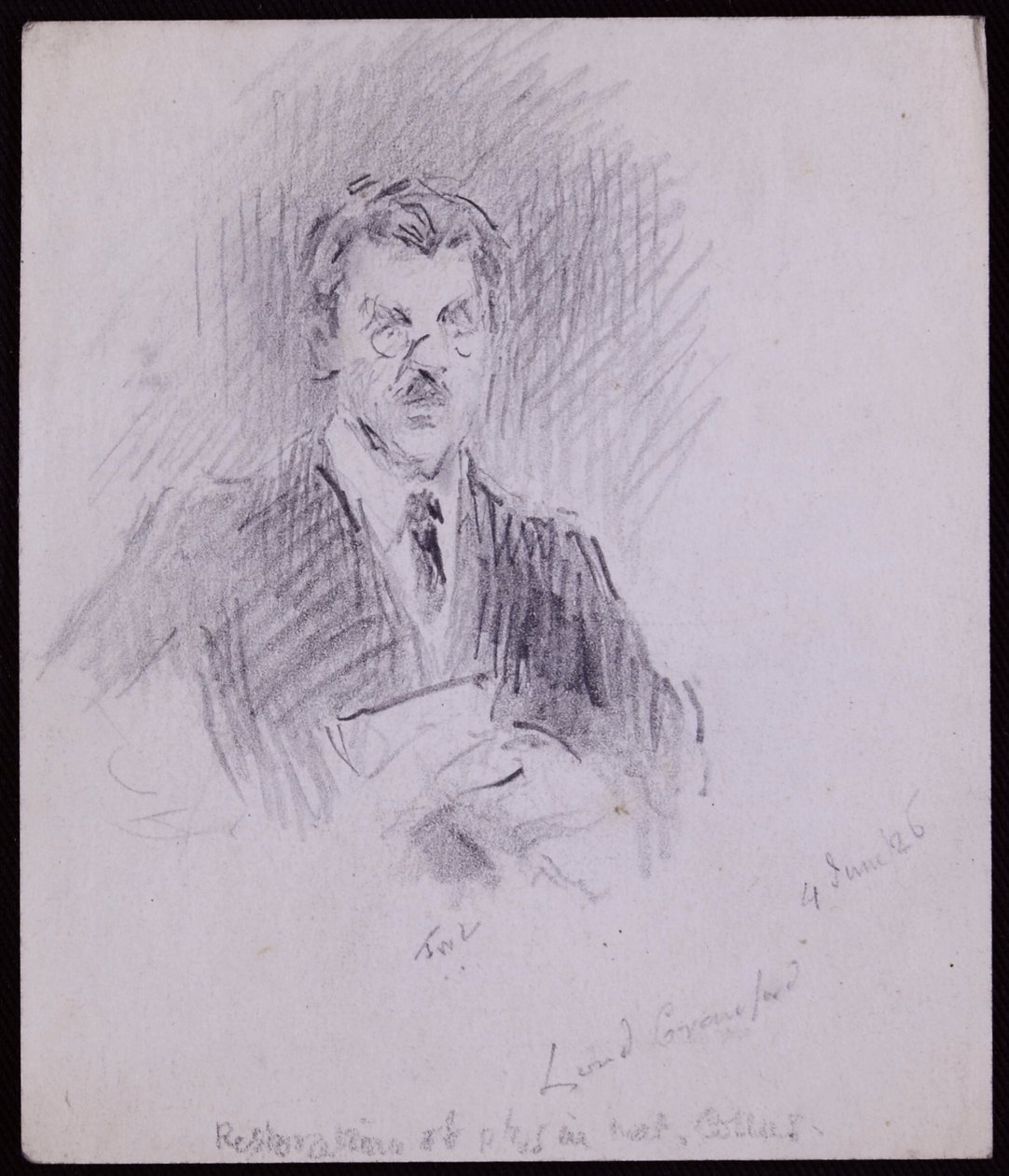 Portrait du Comte de Crawford & Balcarres - Francis Wilfred Lawson