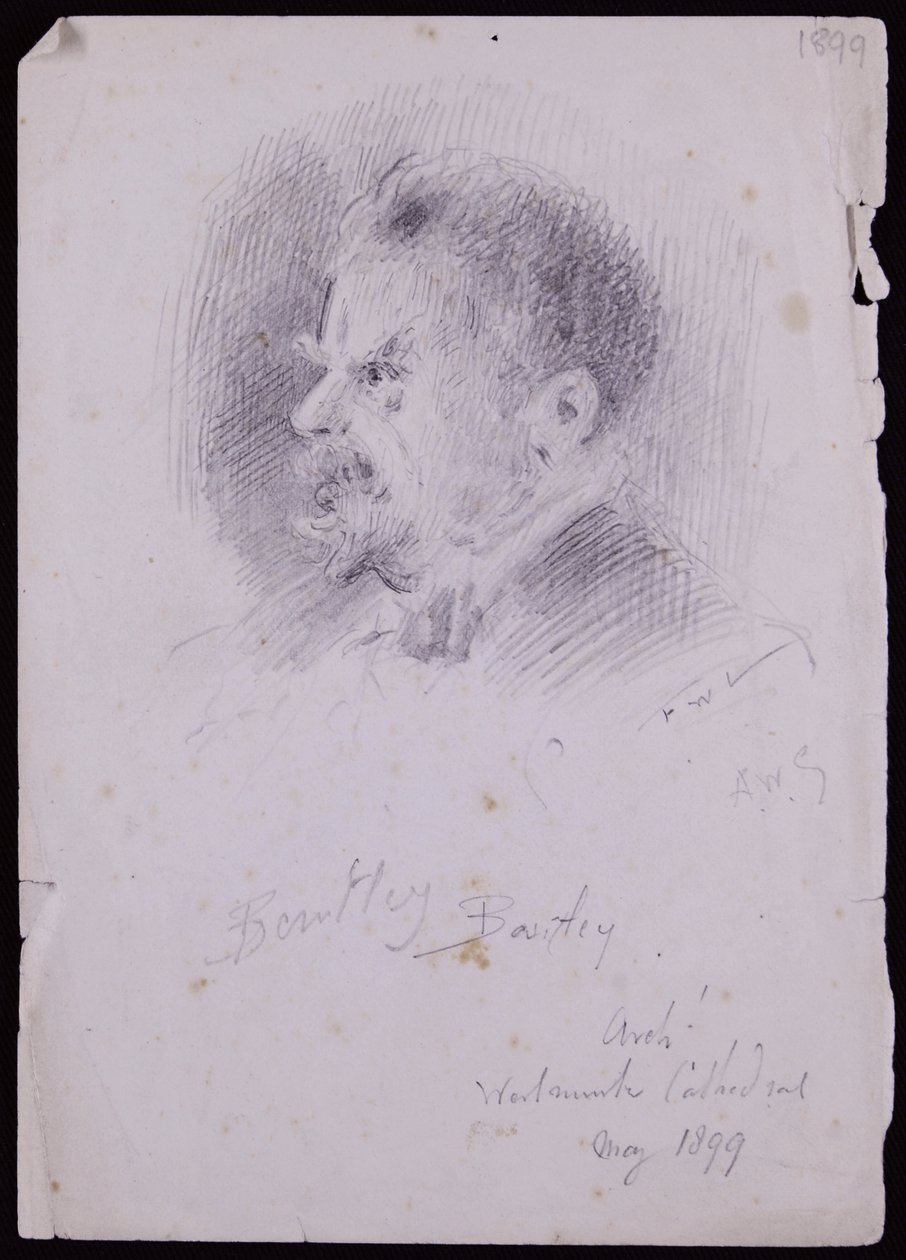 Portrait de JF Bentley - Francis Wilfred Lawson