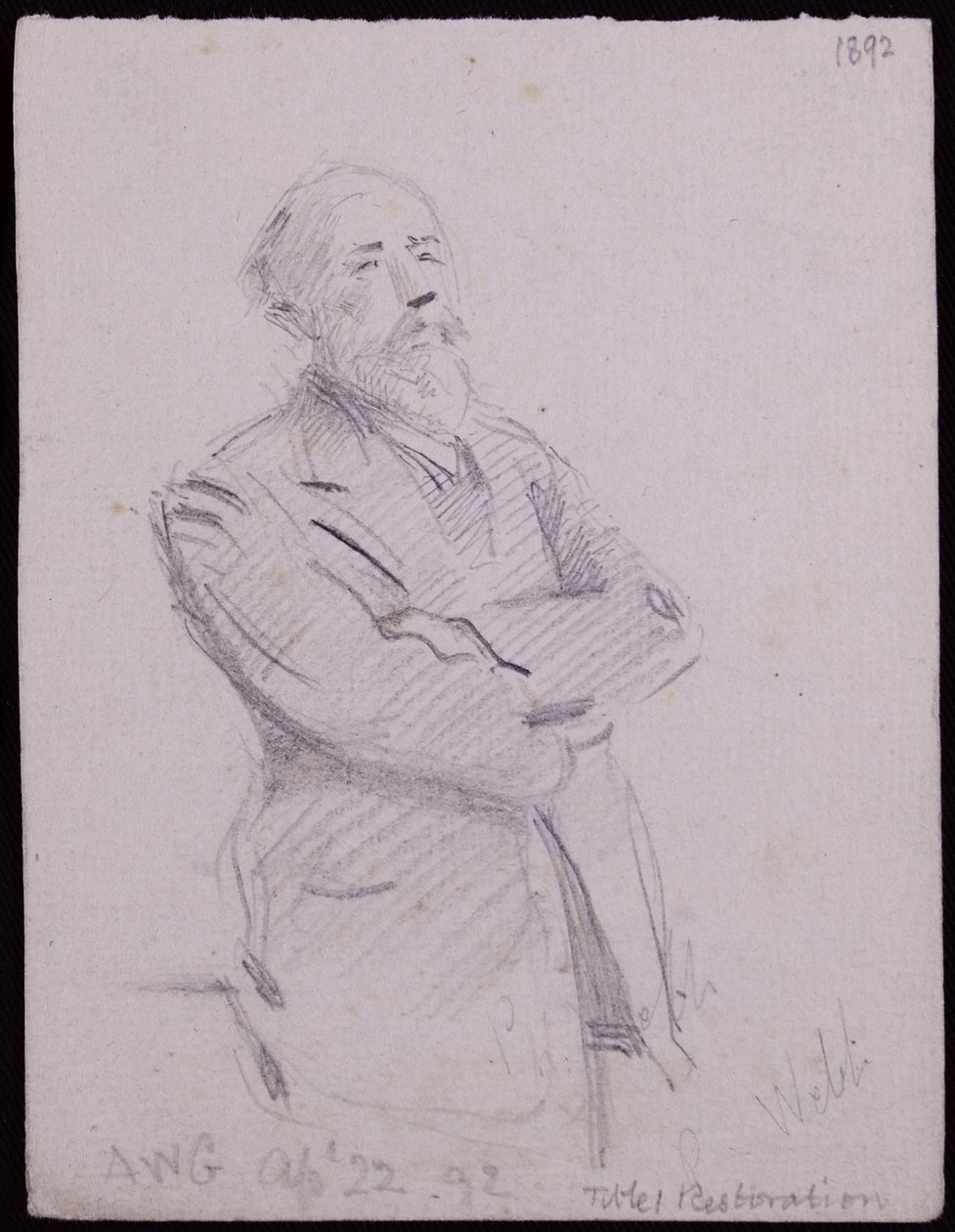 Portrait de Philip Webb - Francis Wilfred Lawson