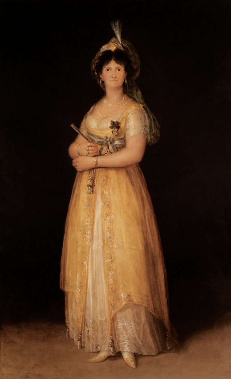 Portrait de la reine Maria Luisa (1751-1819) épouse du roi Charles IV (1788-1808) d