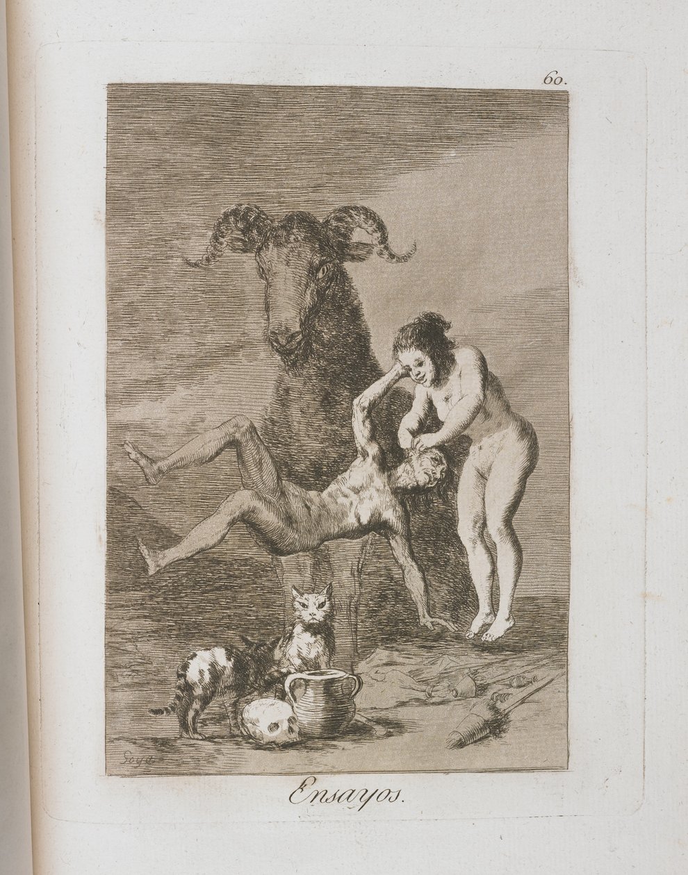 Planche de Los Caprichos, 1797-1798 - Francisco de Goya