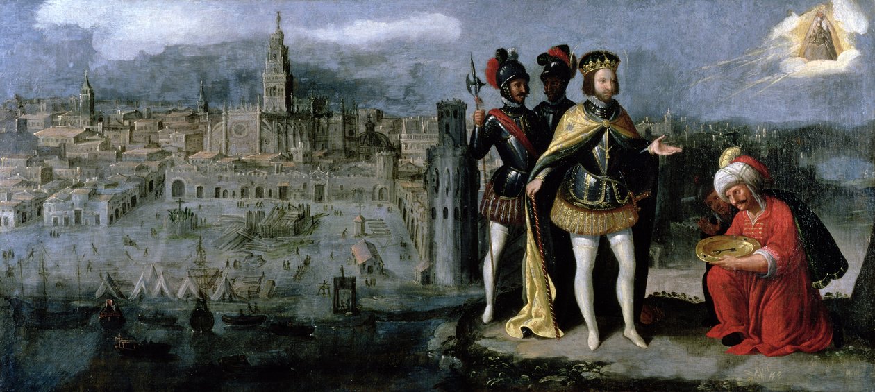 Capture de Séville par Ferdinand III (c.1201-52), c.1625-35 - Francisco Pacheco