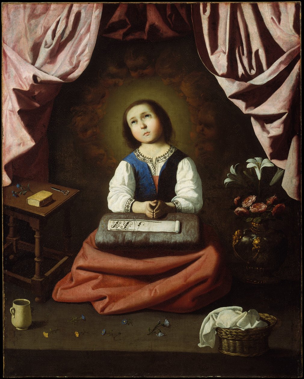 Vierge Marie en prière - Francisco de Zurbaran