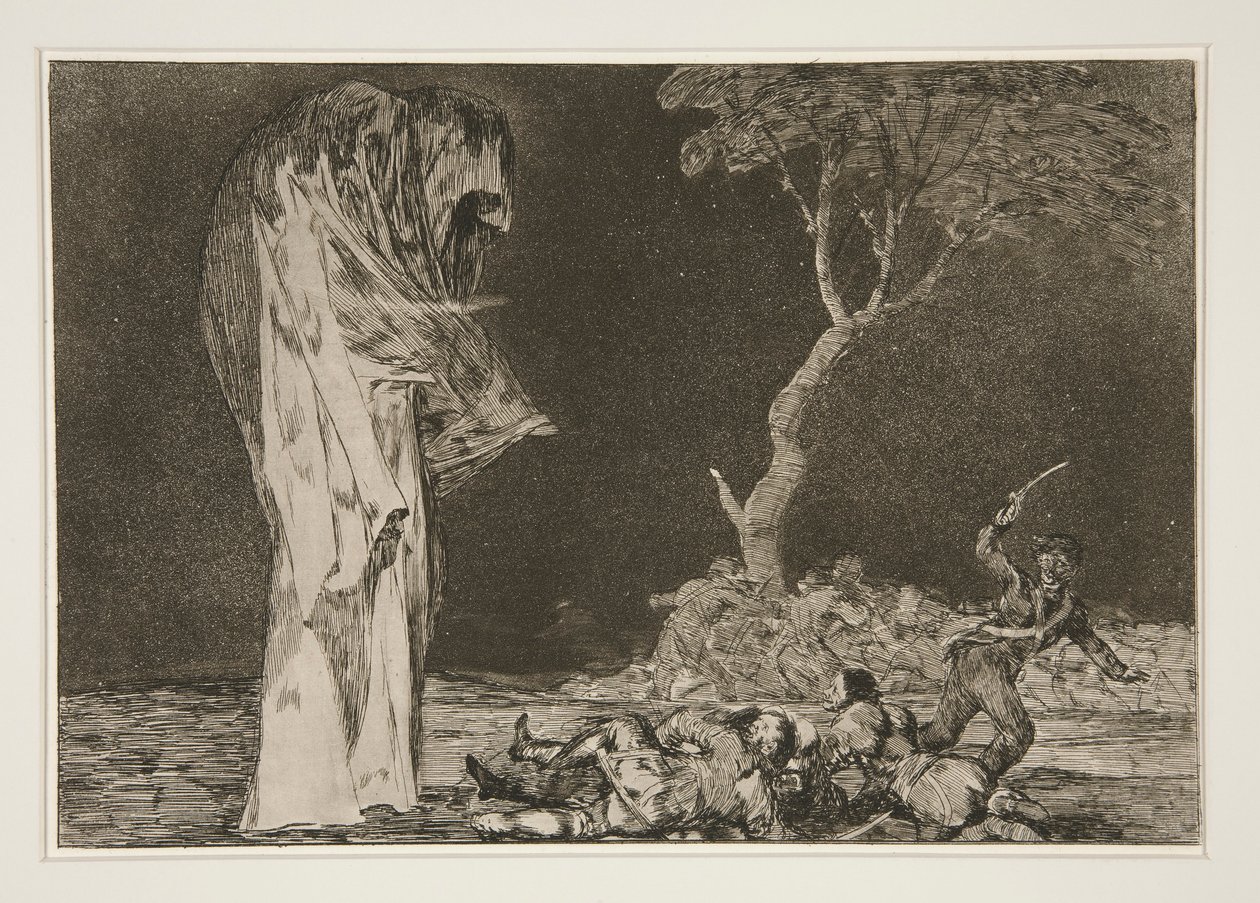 Disparate de miedo (La Folie de la peur), pl. 2 de Los proverbios - Francisco de Goya