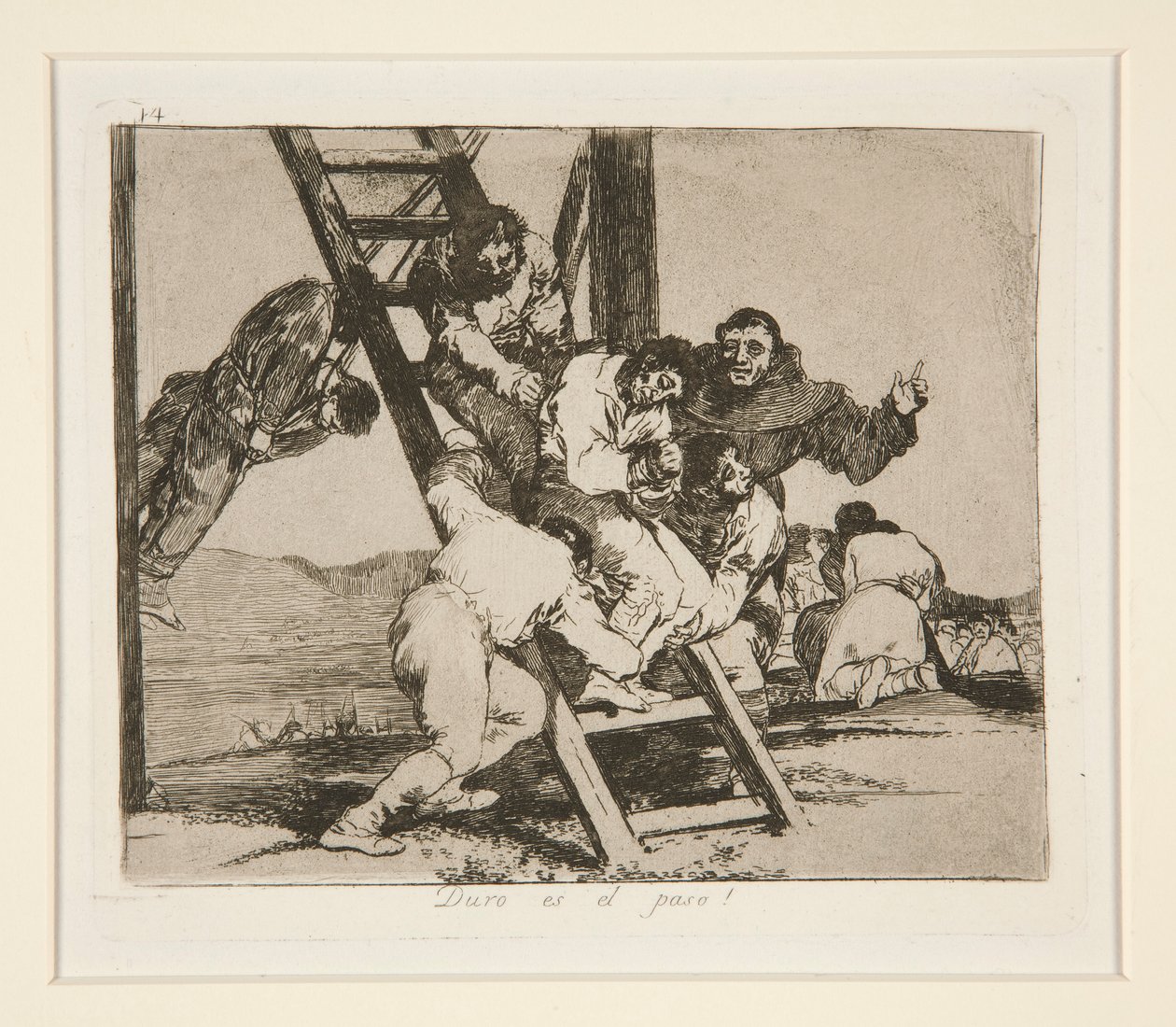 Duro es el paso! - Francisco de Goya