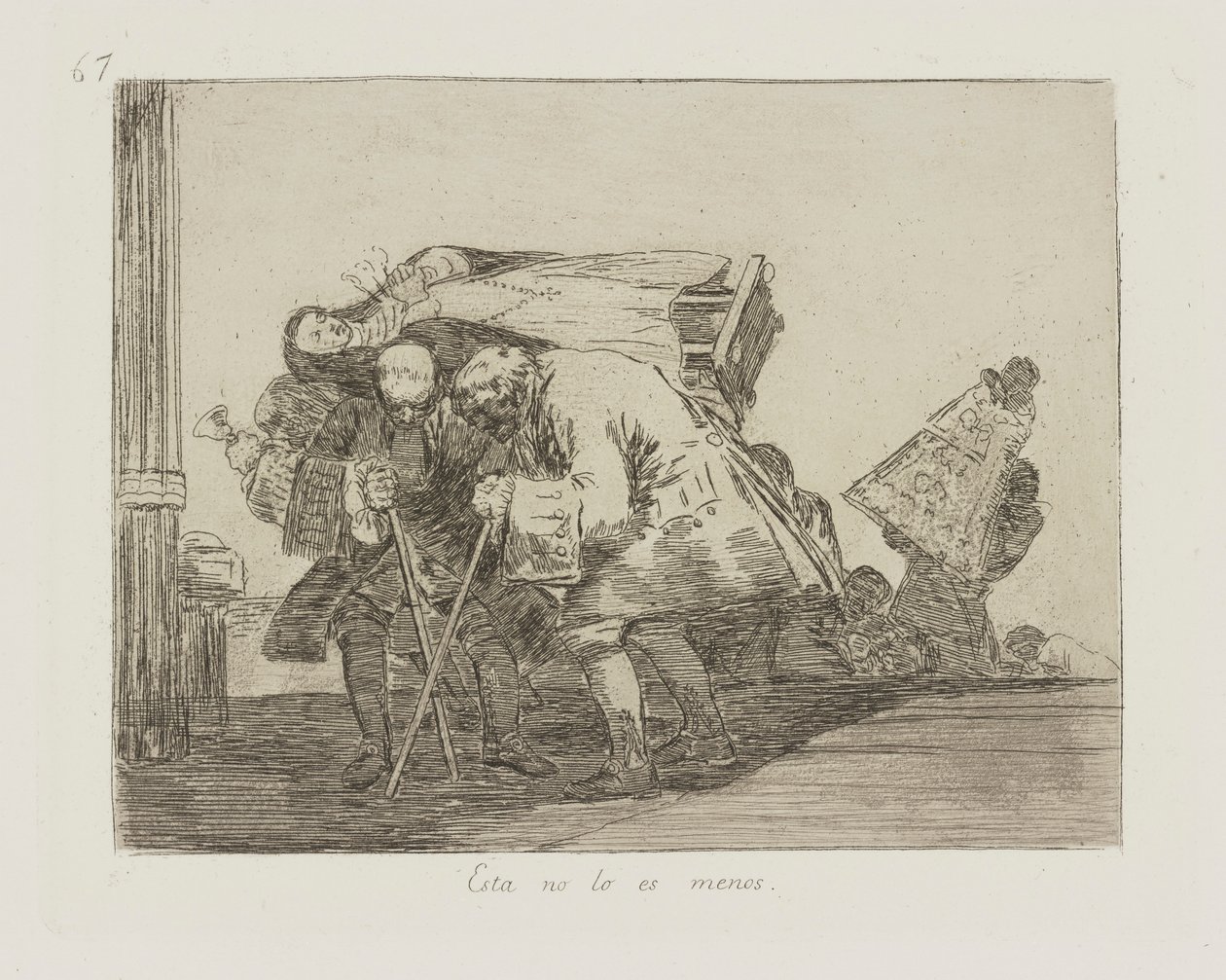Esta no lo es menos, pl. 67 de la série Los desastres de la guerra - Francisco de Goya