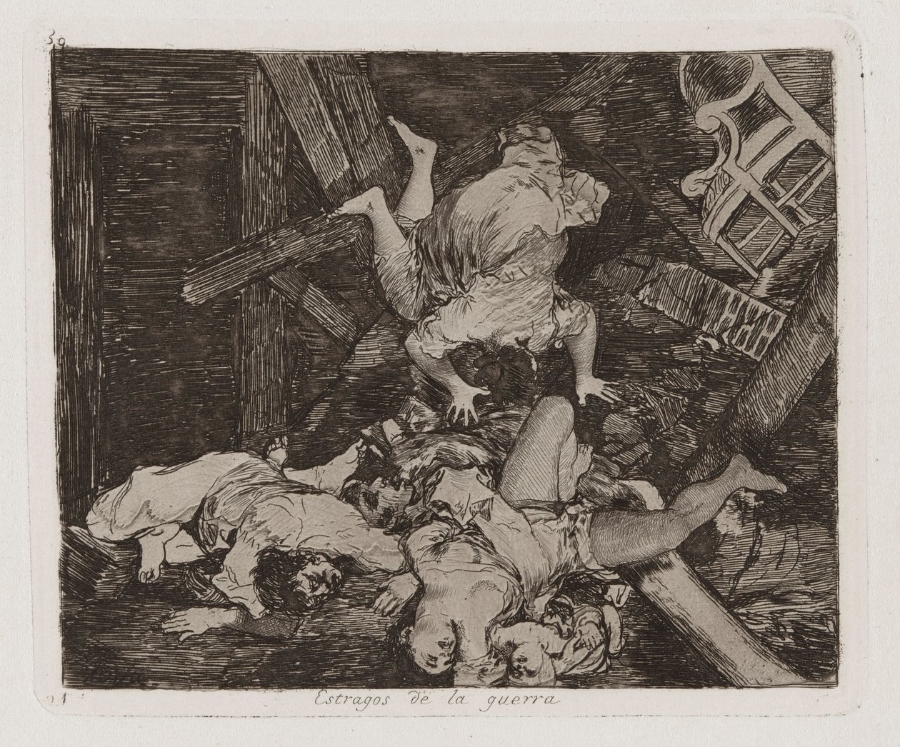 Estragos de la guerra (Ravages de la guerre), Pl. 30 de Los desastres de la guerra (Les désastres de la guerre) - Francisco de Goya