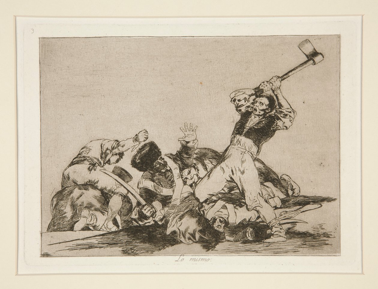Lo mismo, pl. 3 de Los desastres de la guerra - Francisco de Goya