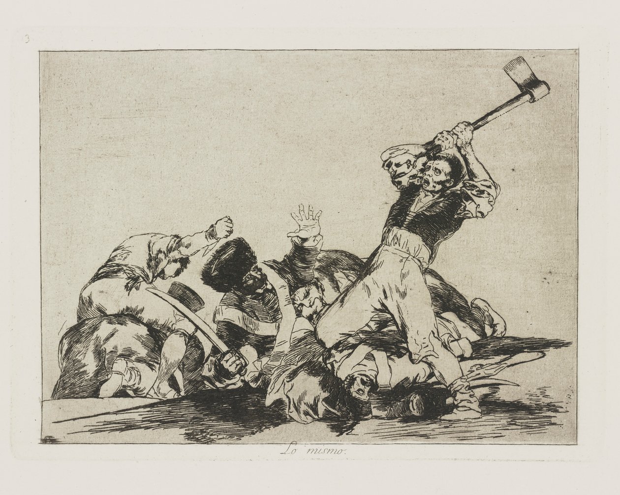 Lo mismo, pl. 3 de la série Los desastres de la guerra - Francisco de Goya