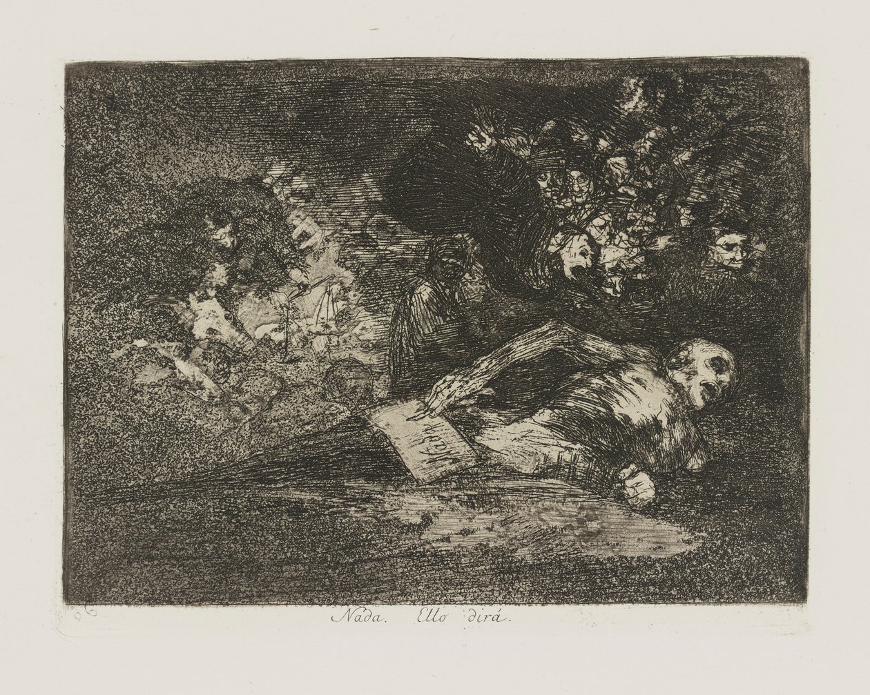 Nada. Ello dirá., pl. 69 de la série Les désastres de la guerre - Francisco de Goya