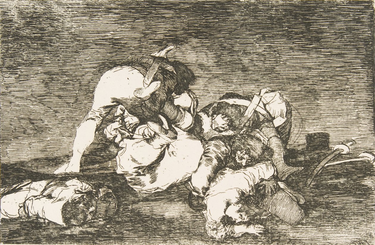 Planche 10 de Les Désastres de la guerre (Los Desastres de la Guerra) : Ni ces - Francisco de Goya