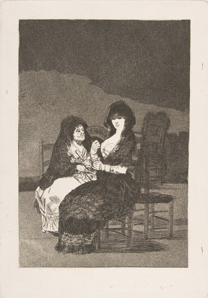 Planche 15 de Los Caprichos : Beaux conseils, 1799 - Francisco de Goya