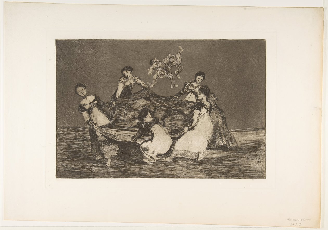 Planche 1 des Disparates : Folie féminine, vers 1816-23 publié 1864 - Francisco de Goya