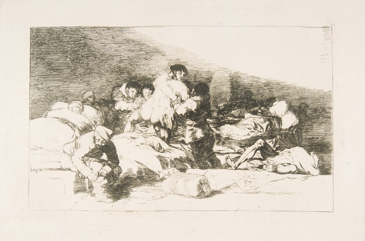 Planche 25 des Désastres de la guerre: Ceux-ci aussi - Francisco de Goya