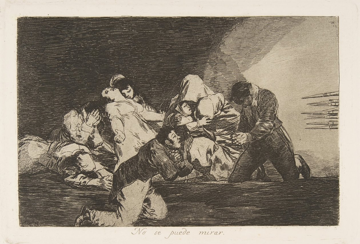 Planche 26 des Désastres de la guerre : Un..., 1810-20, publié en 1863 - Francisco de Goya