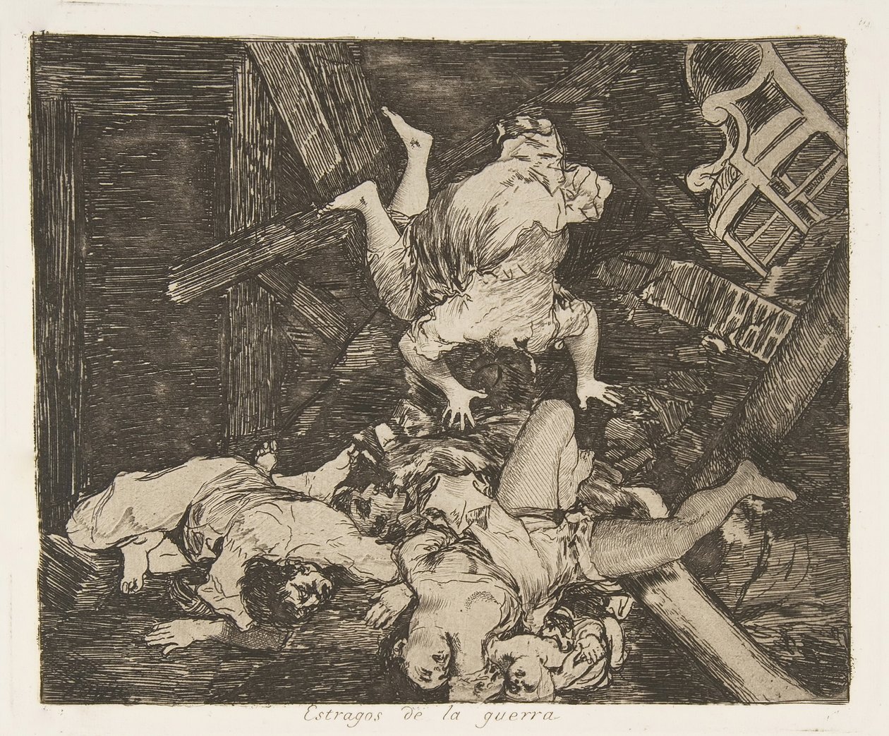 Planche 30 des Désastres de la guerre Los Desastres de la Guerra : Ravages..., 1810 publié 1863 - Francisco de Goya