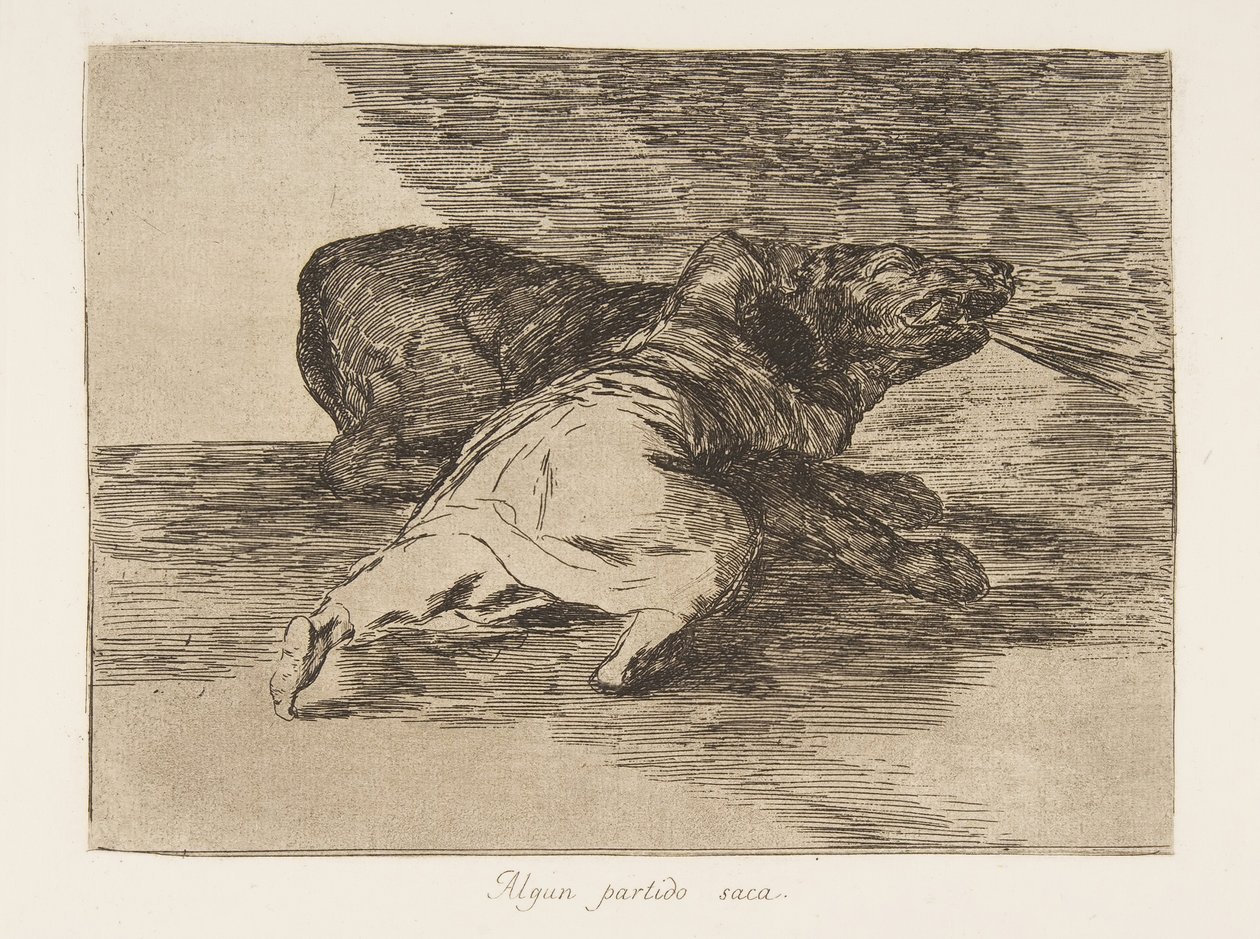 Planche 40 des Désastres de la guerre: Il ge... - Francisco de Goya