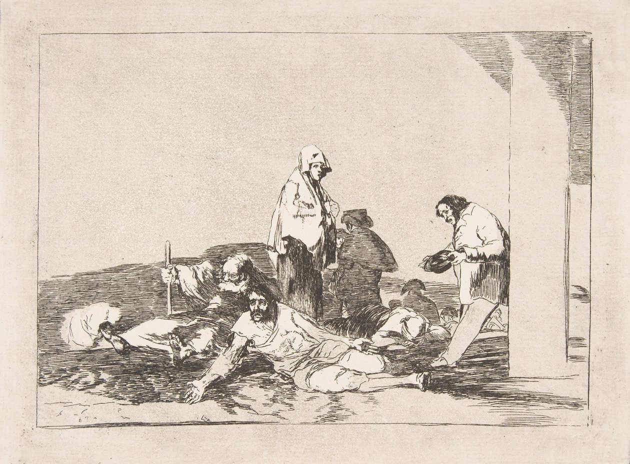Planche 58 des Désastres de la guerre : Il ne sert à rien de pleurer..., 1811-12 - Francisco de Goya
