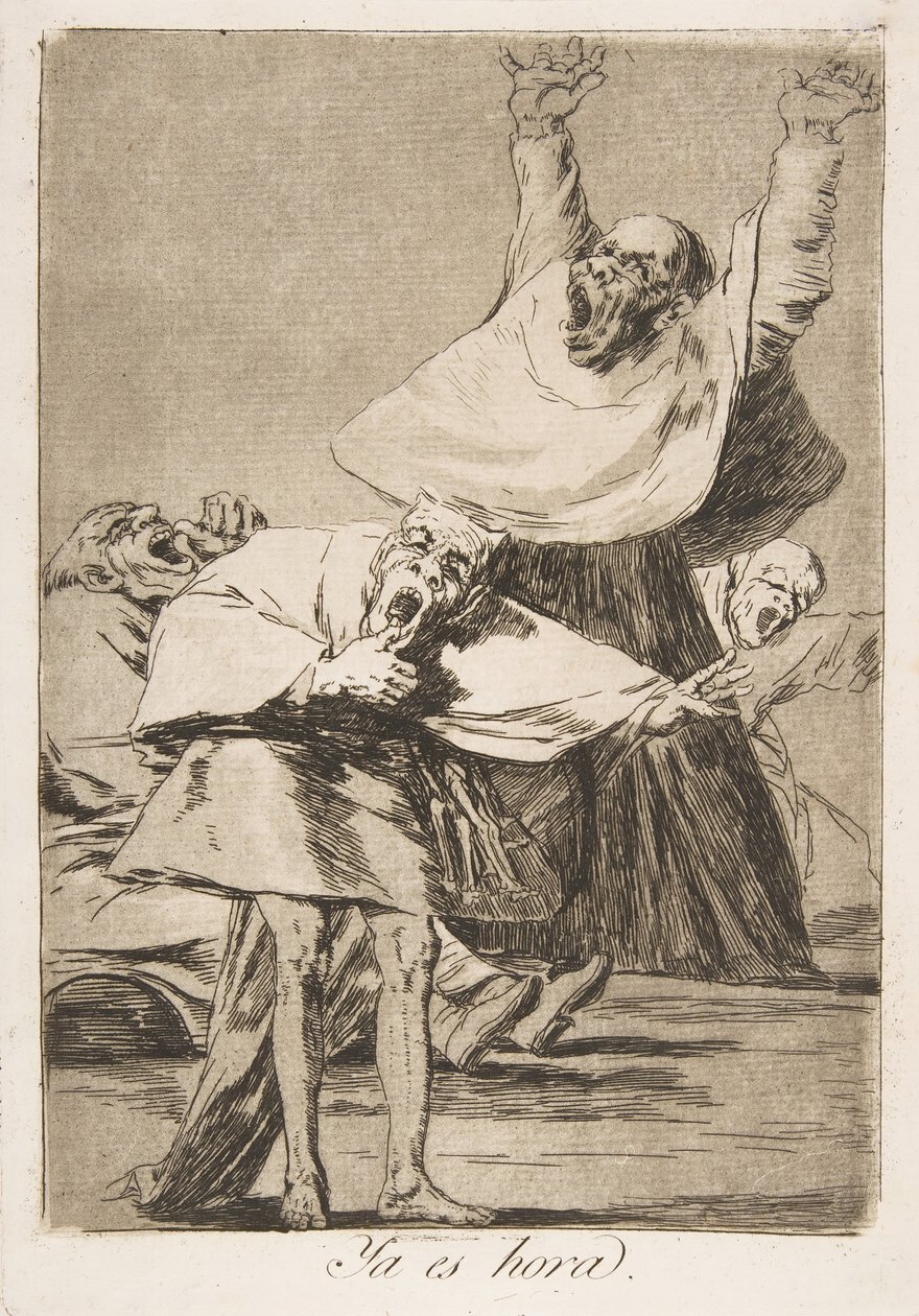 Planche 80 de Los Caprichos : Il est temps, 1799 - Francisco de Goya