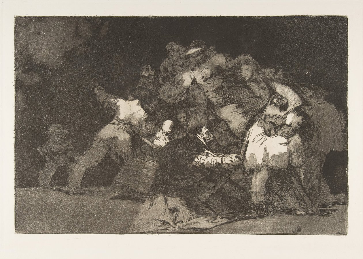Planche 9 des Disparates : Folie générale, vers 1816-23 publié 1864 - Francisco de Goya