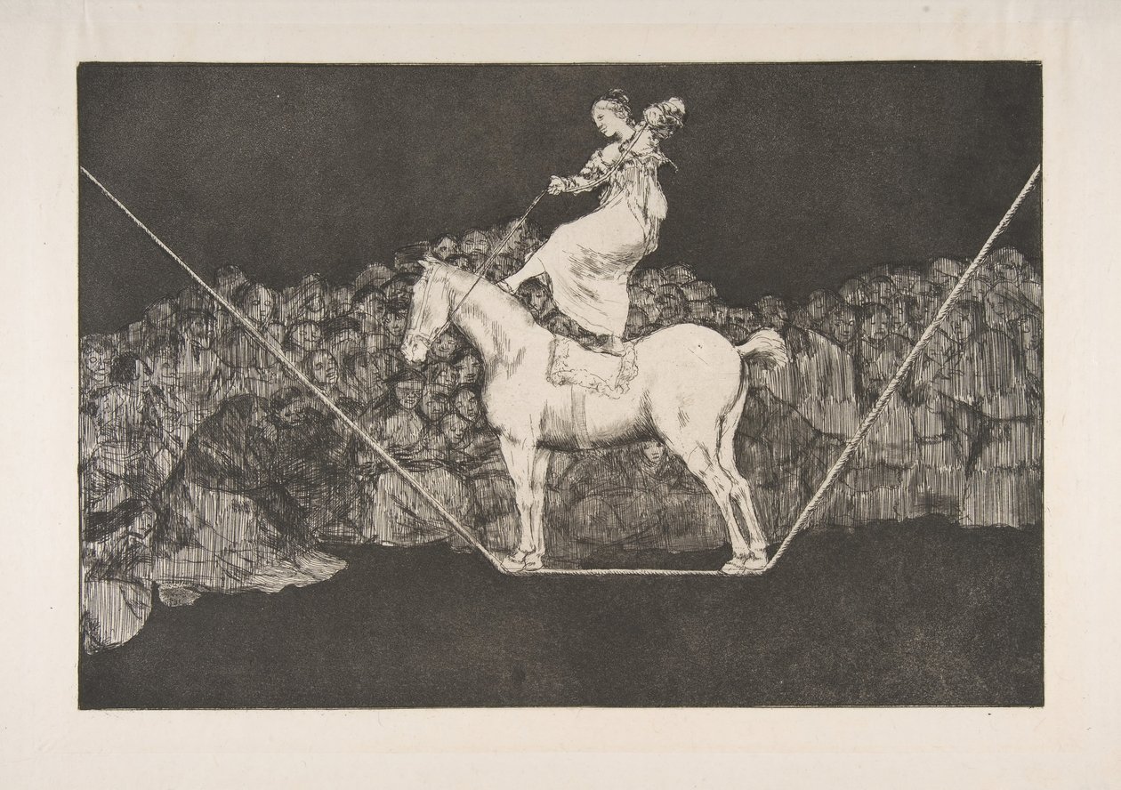 Planche B des Disparates : Folie ponctuelle - Francisco de Goya