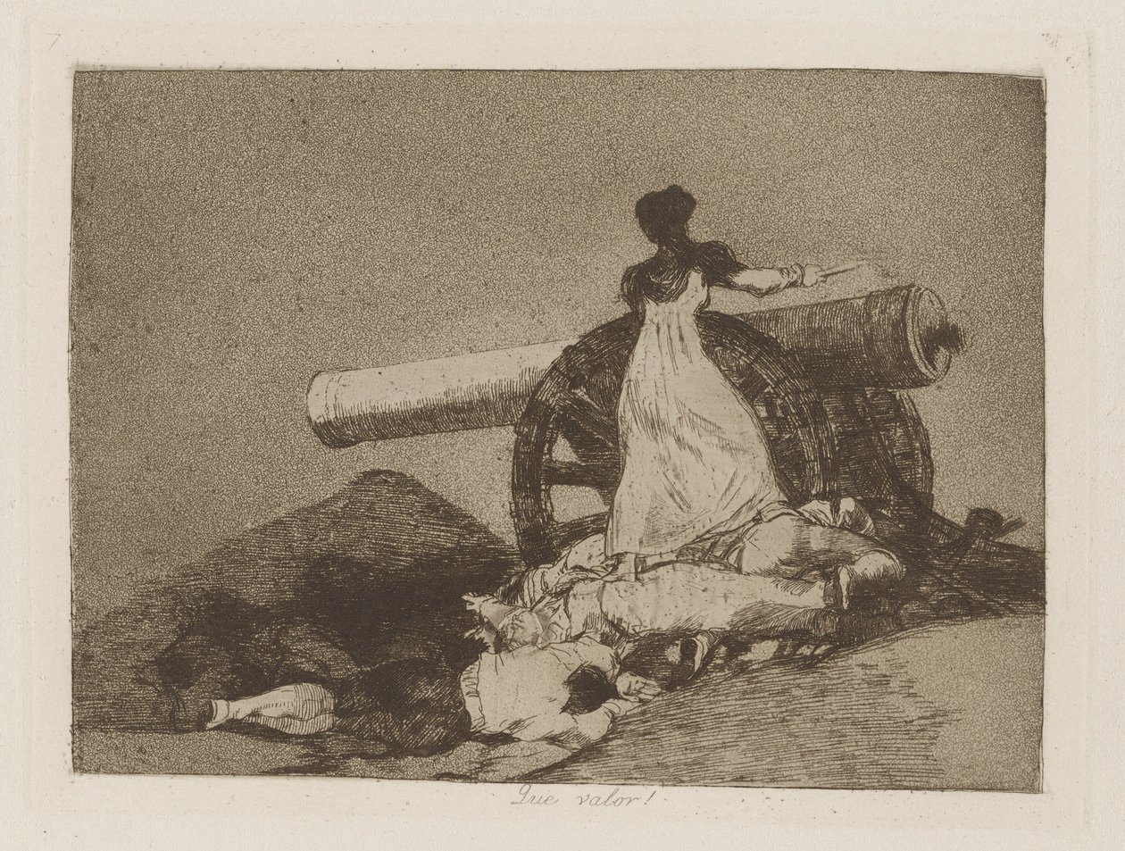 Que valor! (Quel courage!), pl. 7 de la série Los desastres de la guerra (Les désastres de la guerre) - Francisco de Goya