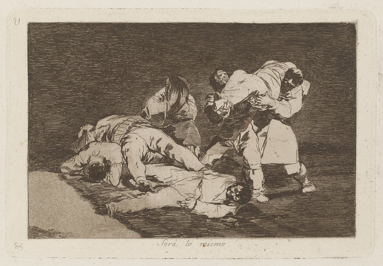 Ser? lo mismo (Ce sera pareil), Planche 21 de Los desastres de la guerra (Les Désastres de la guerre) - Francisco de Goya