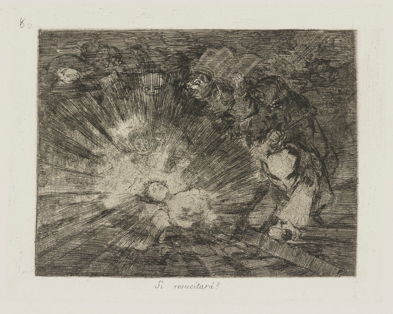 Ressuscitera-t-elle ?, pl. 80 de la série Los desastres de la guerra - Francisco de Goya